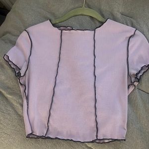 Purple shein crop top